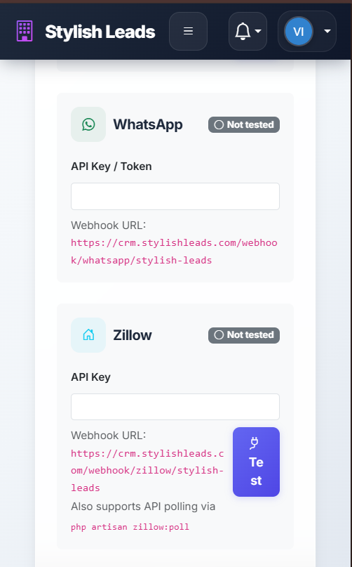WhatsApp Integration